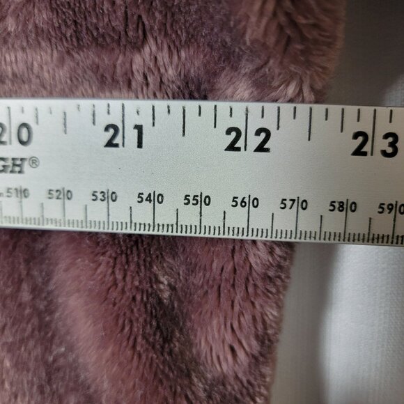 32 Degrees Heat Womens Sherpa Jacket Size 2XL Long Sleeve Full Zip Light Plum - Picture 8 of 12